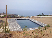 costruzione piscina rivestimento liner nero costruzione piscina pantelleria